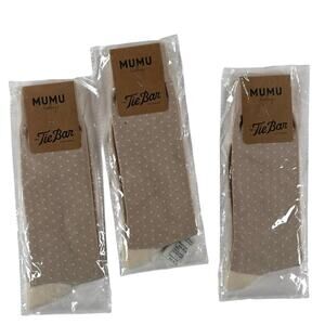 NEW 3 Pairs - Show Me Your Mumu x Tie Bar Seaside Dot Socks 7-12 - Champagne